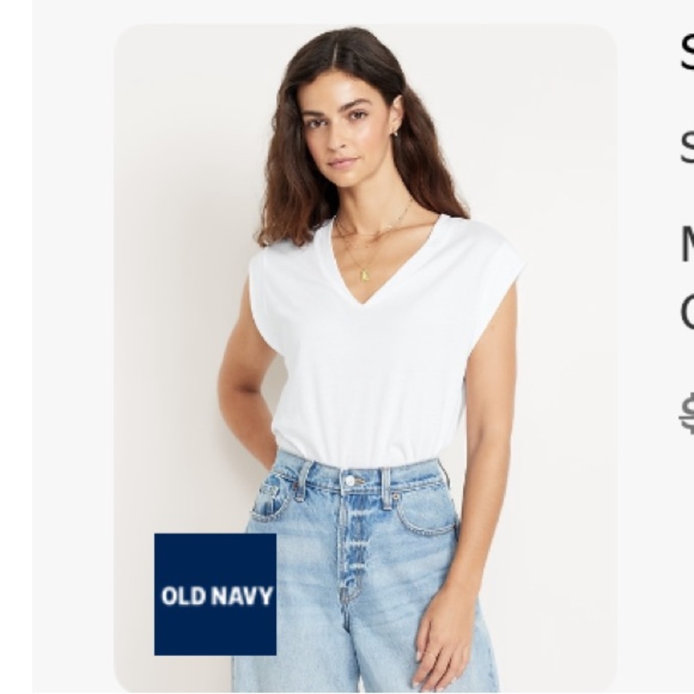 Bundle of Three Old Navy Sleeveless V-Neck Tops